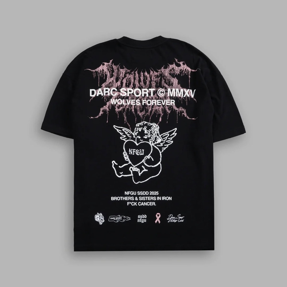 CHERUB CORE "PREMIUM" OVERSIZED TEE IN BLACK